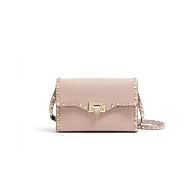VALENTINO GARAVANI SMALL ROCKSTUD GRAINY CALFSKIN CROSSBODY BAG 7W2B0181VSF_P45 (22.5*15*6cm)